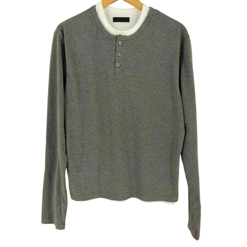 DNSR ヘンリーネックレイヤードカットソー import メンズ M