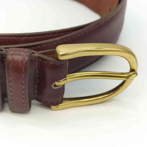 コーチ COACH SOLID BRASS レザーベルト メンズ 32/80