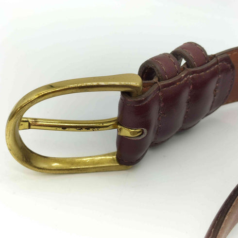 コーチ COACH SOLID BRASS レザーベルト メンズ 32/80