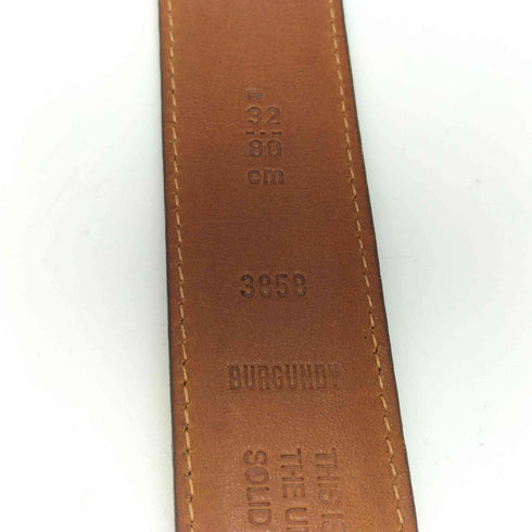 コーチ COACH SOLID BRASS レザーベルト メンズ 32/80