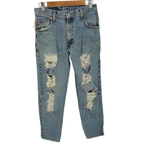 リーバイス Levis 90s 99年製造 ボタン裏刻印748 560 LOOSE FIT TAPERED LEG ダメージ デニムパンツ. メンズ W30 L32