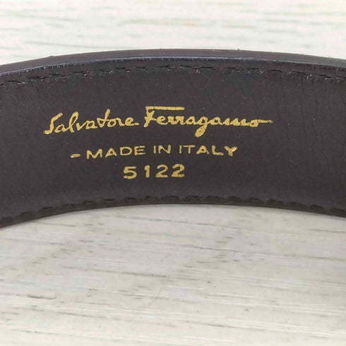 サルヴァトーレフェラガモ Salvatore Ferragamo ヴァラ・リボン スエード レザーベルト メンズ