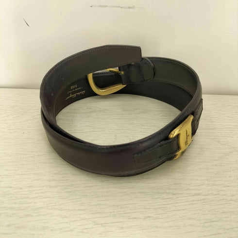 サルヴァトーレフェラガモ Salvatore Ferragamo ヴァラ・リボン レザーベルト メンズ 80