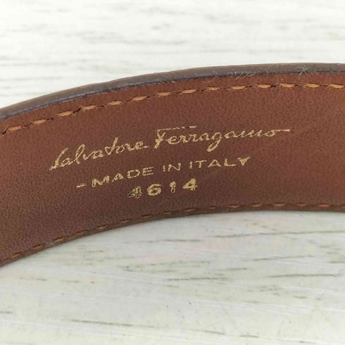 サルヴァトーレフェラガモ Salvatore Ferragamo ガンチーニ レザーベルト メンズ 80