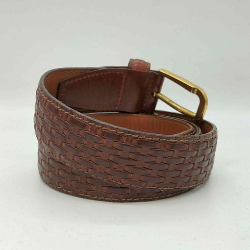 サルヴァトーレフェラガモ Salvatore Ferragamo メッシュ切替 レザーベルト メンズ 80