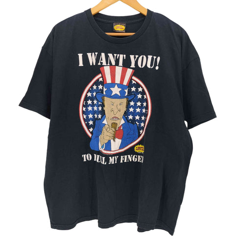 .I WANT YOU TO PULL MY FINGER アンクル・サム キャラクター Tシャツ メンズ import:XL