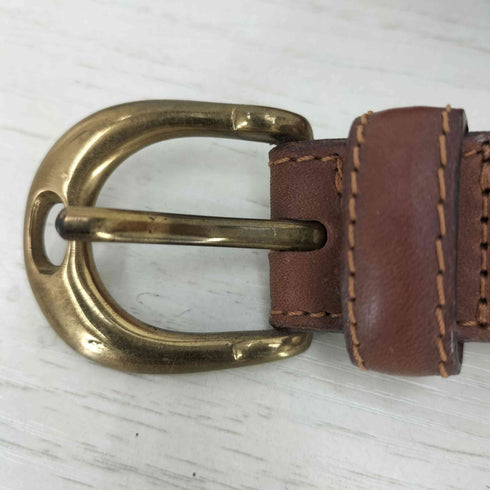 イタリア製 メッシュ切替 レザーベルト メンズ 80