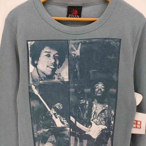 ザイオンルーツウェア ZION ROOTSWEAR US アーティースト プリント クルーネック サーマル S/S Tシャツ メンズ 1X