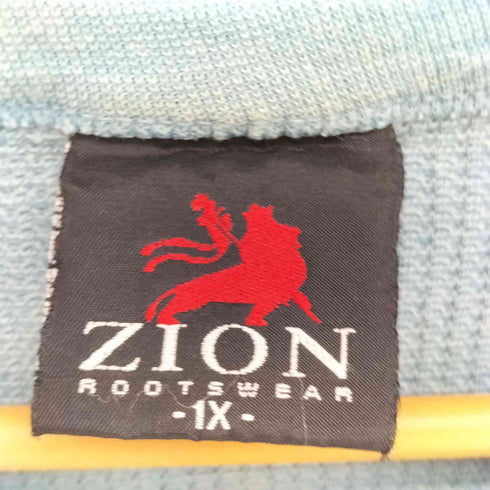 ザイオンルーツウェア ZION ROOTSWEAR US アーティースト プリント クルーネック サーマル S/S Tシャツ メンズ 1X