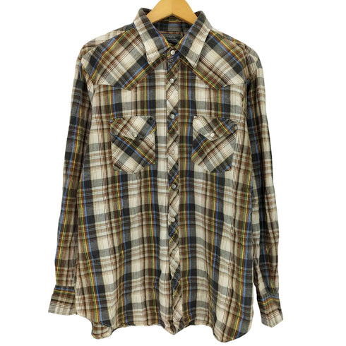 JANDY PLACE BARDON 60-70s フランネルウエスタンシャツ メンズ XL