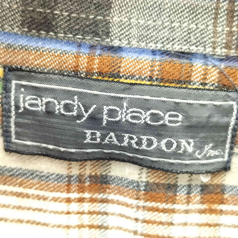 JANDY PLACE BARDON 60-70s フランネルウエスタンシャツ メンズ XL