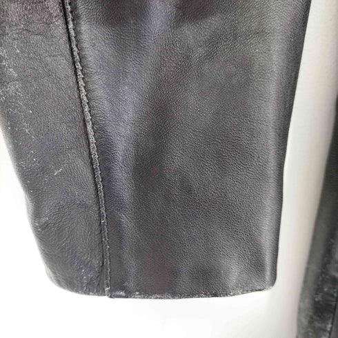 LICORICE COLLEZIONE ラムレザー 比翼ハーフコート レディース JPN:M