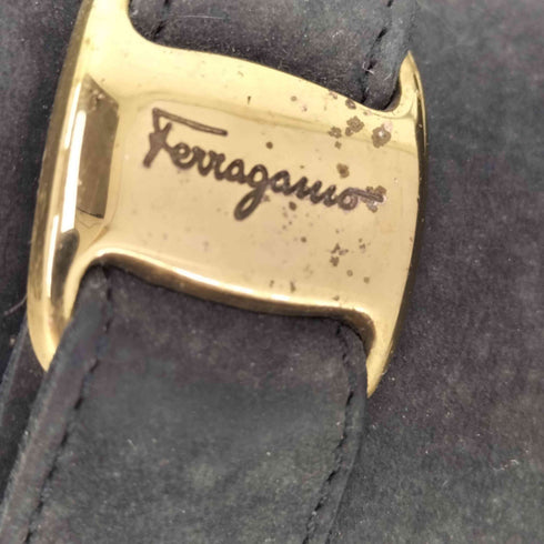 サルヴァトーレフェラガモ Salvatore Ferragamo イタリア製 ヴァラ・リボン ヌバック ローファー メンズ 6 1/2