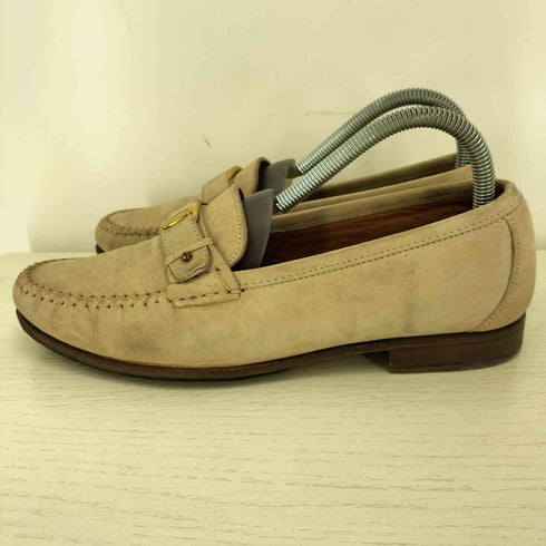 サルヴァトーレフェラガモ Salvatore Ferragamo イタリア製 ヴァラ・リボン ヌバック ローファー メンズ 6 1/2
