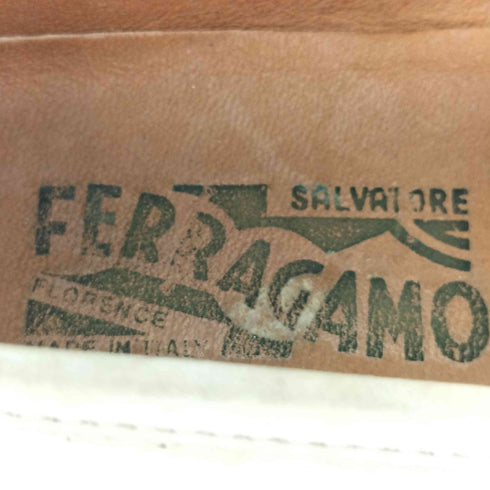 サルヴァトーレフェラガモ Salvatore Ferragamo イタリア製 ヴァラ・リボン ヌバック ローファー メンズ 6 1/2