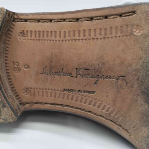 サルヴァトーレフェラガモ Salvatore Ferragamo イタリア製 ガンチーニ レザー ローファー メンズ 6