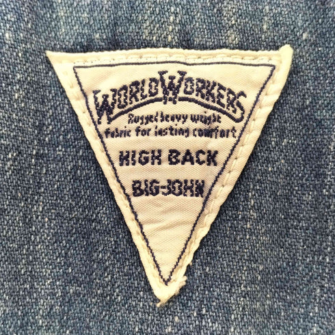 ワールドワーカーズ WORLD WORKERS BIG JOHN デニムオーバーオール メンズ