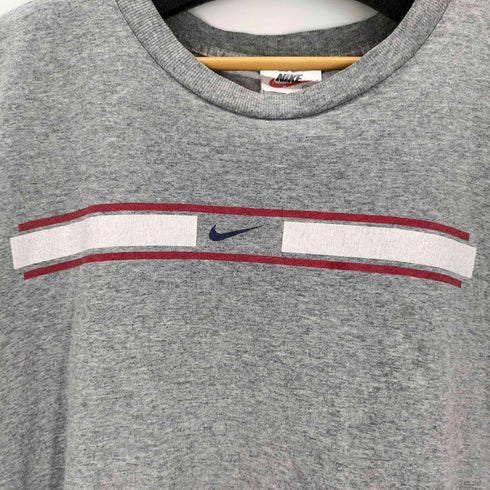 ナイキ NIKE 90-00s USA製 銀タグ ロゴ刺繍S/Sカットソー メンズ L