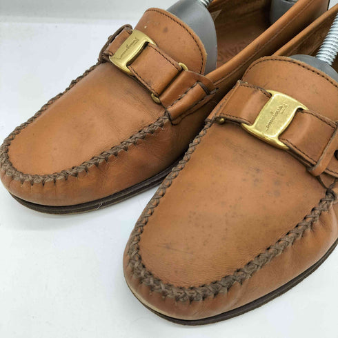 サルヴァトーレフェラガモ Salvatore Ferragamo イタリア製 ヴァラ・リボン レザー ローファー メンズ 6 1/2