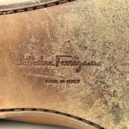 サルヴァトーレフェラガモ Salvatore Ferragamo イタリア製 ヴァラ・リボン レザー ローファー メンズ 6 1/2