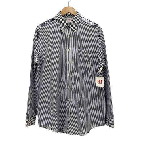 ブルックスブラザーズ BROOKS BROTHERS THE ORIGINAL POLO SHIRT ストライプ L/S ポロカラー シャツ メンズ 15 1/2-35