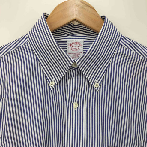 ブルックスブラザーズ BROOKS BROTHERS THE ORIGINAL POLO SHIRT ストライプ L/S ポロカラー シャツ メンズ 15 1/2-35