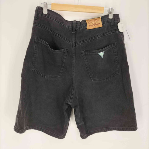 ゲスジーンズ GUESS JEANS 90S ジップフライ ブラック デニム ハーフ パンツ メンズ US:34-35