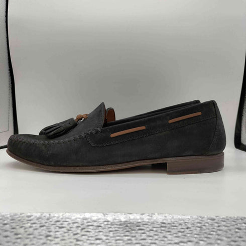 サルヴァトーレフェラガモ Salvatore Ferragamo イタリア製 タッセル ヌバック ローファー メンズ 6 1/2