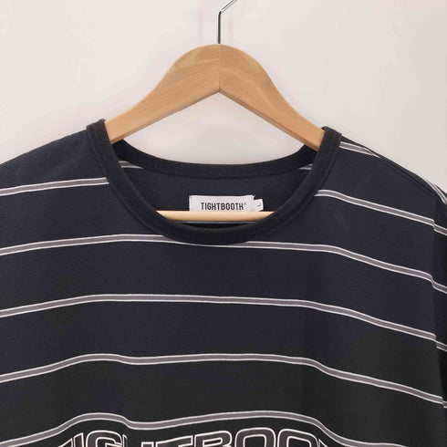 タイトブース TIGHTBOOTH 24SS LOGO BORDER T-SHIRT ロゴ ボーダー S/S Tシャツ メンズ import:L