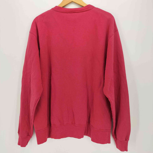 チャンピオン Champion 90S メキシコ製 ロゴ刺繍 前Vガゼット クルーネック スウェット メンズ import:XL