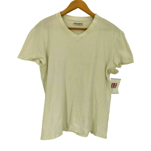 ジョルジオアルマーニ Giorgio Armani LE COLLEZIONI ロゴ Vネック Tシャツ メンズ