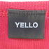 イエロー YELLO 胸元ピアス スクエアネック タンクトップ レディース