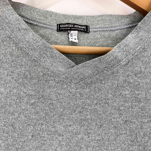 ジョルジオアルマーニ Giorgio Armani 黒タグ Vネック S/S カットソー メンズ DE:50
