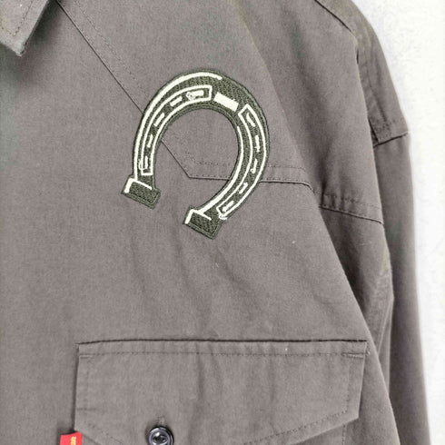 インディアンモーターサイクル INDIAN MOTORCYCLE 刺繍デザインワークシャツ ワーク メンズ XL