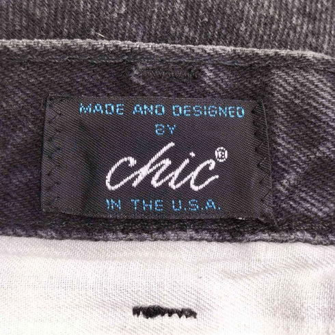 チック chic ワイドテーパードデニムパンツ メンズ