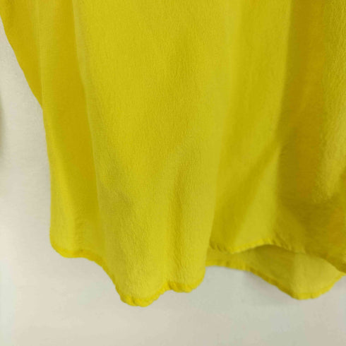 ザラ ZARA シルク バンドカラーシャツ レディース US L