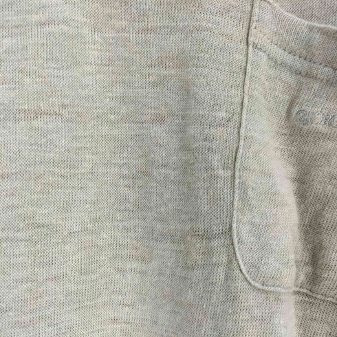 ジョルジオアルマーニ Giorgio Armani LE COLLEZIONI ロゴ刺繍 ポケット ニット Tシャツ メンズ import:M