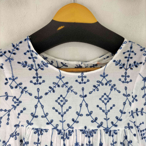 ザラ ZARA カットワーク ブラウス レディース US L