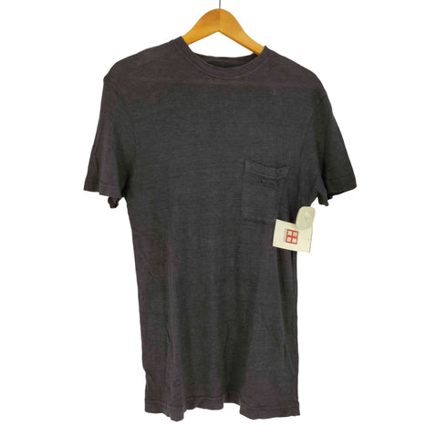 ジョルジオアルマーニ Giorgio Armani LE COLLEZIONI ロゴ刺繍 ポケット ニット Tシャツ メンズ import:M