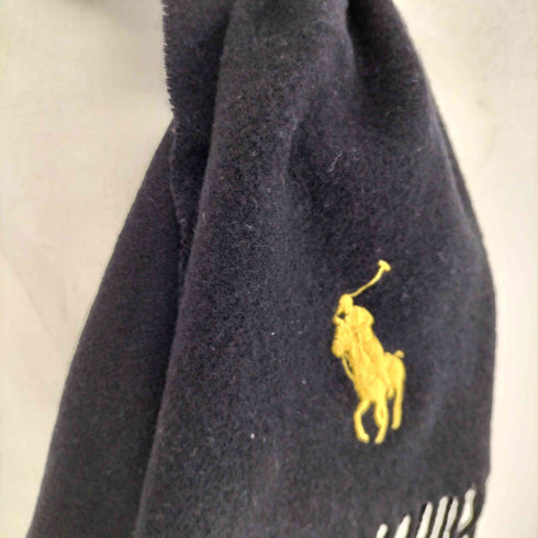 ポロラルフローレン POLO RALPH LAUREN MADE IN ITALY ビッグポニー刺繍ウールマフラー メンズ ONE SIZE
