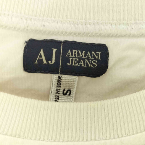 アルマーニジーンズ ARMANI JEANS フロッキープリント ロングスリーブ Tシャツ メンズ import:S