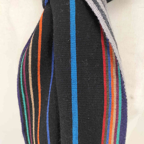 ポールスミス Paul Smith マルチカラー ストライプウールマフラー メンズ