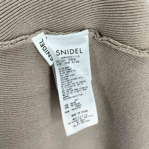 スナイデル snidel デコルテフリルニットワンピース レディース ONE SIZE