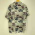 NEWPORT BLUE 総柄 オープンカラー シャツ メンズ import:XL