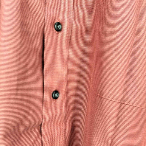 NON IRON インドネシア製 玉虫 レギュラーカラーシャツ メンズ 18 36/37 TALL