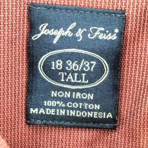 NON IRON インドネシア製 玉虫 レギュラーカラーシャツ メンズ 18 36/37 TALL