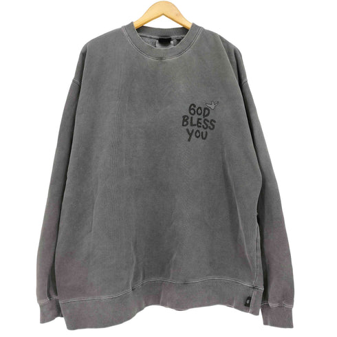 イグザンプル EXAMPLE GOD BLESS YOU×Mark Gonzales 両面 プリント クルーネック スウェット メンズ import:XXL