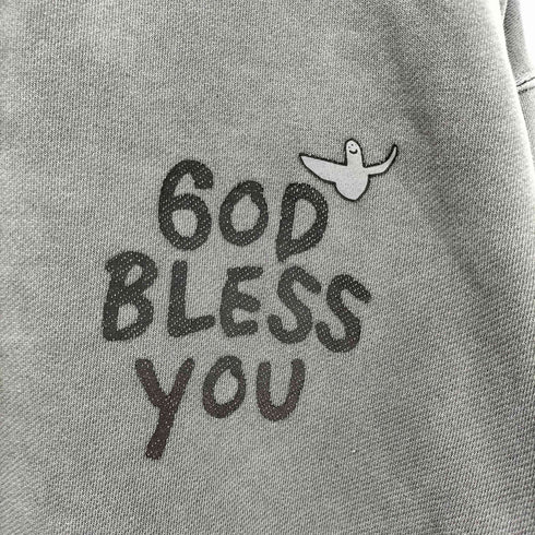 イグザンプル EXAMPLE GOD BLESS YOU×Mark Gonzales 両面 プリント クルーネック スウェット メンズ import:XXL