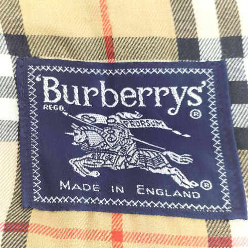 バーバリーズ BURBERRYS 裏地ノヴァチェック 比翼ステンカラーコート メンズ