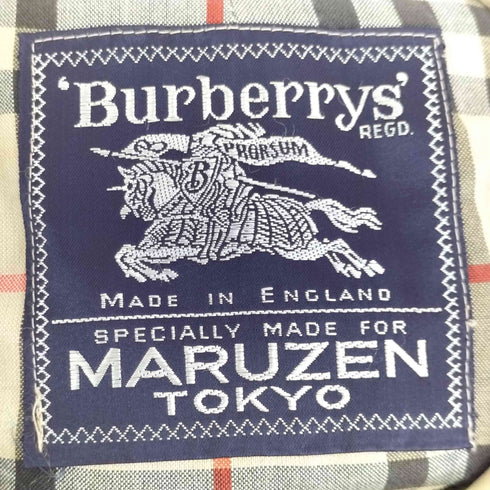 バーバリーズ BURBERRYS 裏地ノヴァチェック 比翼ステンカラーコート メンズ